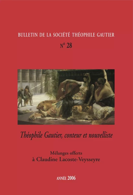 Bulletin de la société Théophile Gautier n28 - Théofile Gautier Société - Lucie éditions