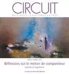 Circuit. Vol. 27 No. 1,  2017 - Simon Bertrand, Estelle Lemire, Danick Trottier, Paul Bazin, Marc Hyland, Pierre-Luc Senécal, Cléo Palacio-Quintin - Circuit, musiques contemporaines