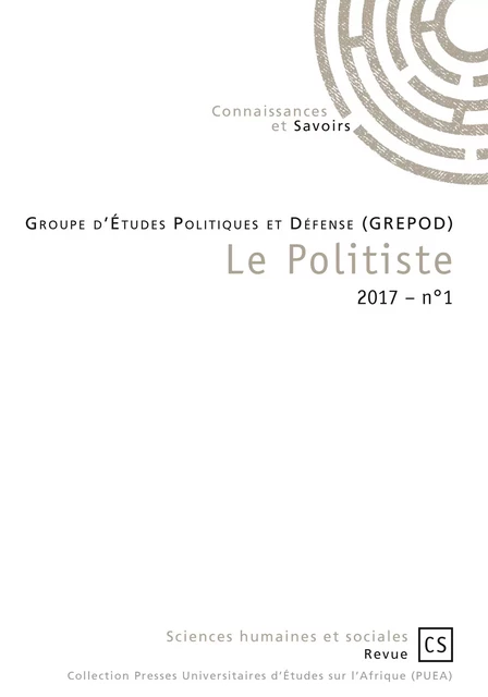 Le Politiste - Groupe d’Études Politiques Et Défense - Connaissances & Savoirs