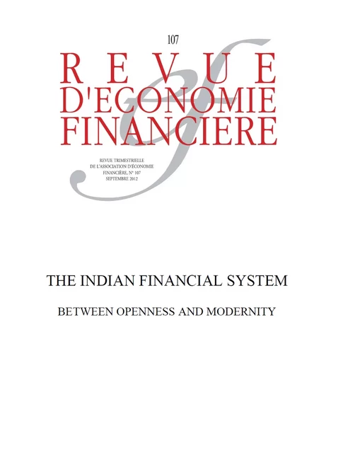 The Indian Financial System - Jean-Joseph Boillot, Pierre Jacquet - Association Europe-Finances-Régulations (AEFR)