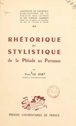 Rhétorique et stylistique : de la Pléiade au Parnasse