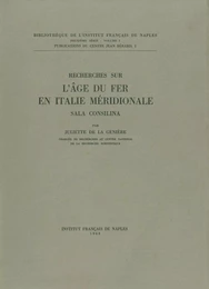 Recherches sur l'Âge du fer en Italie méridionale