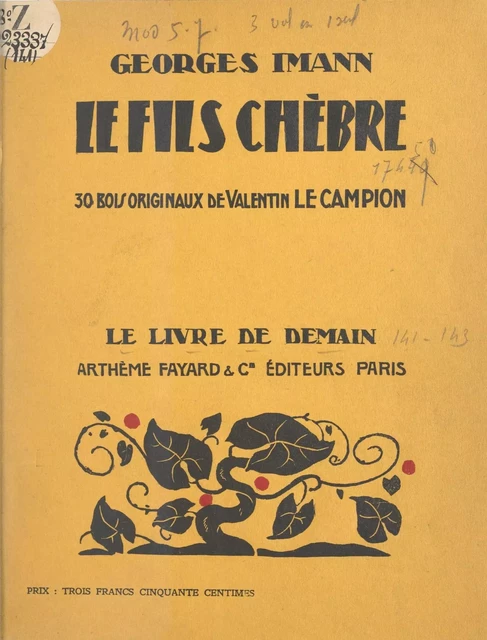 Le fils Chèbre - Georges Imann-Gigandet - (Fayard) réédition numérique FeniXX