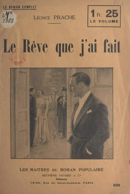 Le rêve que j'ai fait - Léonce Prache - (Fayard) réédition numérique FeniXX