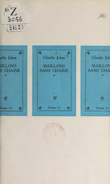 Maillons sans chaîne (1) - Claudis Johan - Seghers (réédition numérique FeniXX)