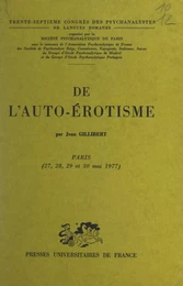 De l'auto-érotisme