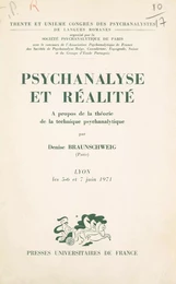 Psychanalyse et réalité : à propos de la théorie de la technique psychanalytique