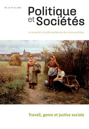 Politique et Sociétés. Vol. 35 No. 2-3,  2016