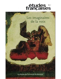 Études françaises. Volume 39, numéro 1, 2003