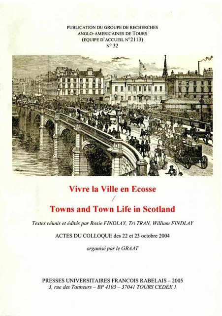 Vivre la Ville en Écosse -  - Presses universitaires François-Rabelais