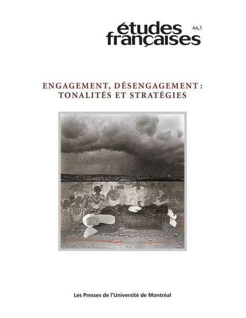 Études françaises. Volume 44, numéro 1, 2008 - Danielle Forget, Emmanuel Bouju, Marie-Hélène Larochelle, DOMINIQUE GARAND, María Dolores Vivero García, Walter Moser, Jean-Michel Espitallier, Alain Schorderet, Melina Balcázar Moreno - Les Presses de l’Université de Montréal - Études françaises