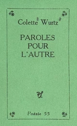 Paroles pour l'autre