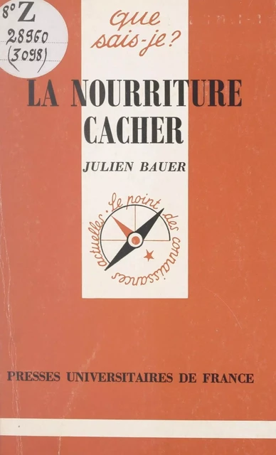 La nourriture cacher - Julien Bauer - (Presses universitaires de France) réédition numérique FeniXX