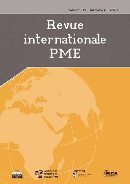 Volume 34 numéro 2 - Frank Janssen, Maripier Tremblay, Josée St-Pierre, Adnane Maâlaoui, Florence Guiliani, Luis Cisneros, Tania Saba, Gaëlle Cachat-Rosset, Luc Foleu C., Crispin A. Enagogo, Jean Pierre D. Menguele, Ghislain Evoua Obam, Olivier Torres, Alexandre Benzari, Abdelaziz Swalhi, Roy Thurik, Étienne St-Jean - Editions EMS – In Quarto SARL - Revue internationale P.M.E.