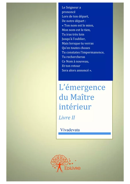 L'émergence du Maître intérieur -  Vivadevata - Editions Edilivre