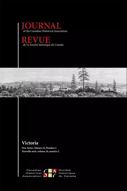 Journal of the Canadian Historical Association. Vol. 24 No. 2,  2013 - Peter Cook, Andrea McKenzie, Simon Devereaux, Elsbeth Heaman, Derek Murray, John Zucchi, Weiting Guo, Evgeny Efremkin, Nicole C. O’Byrne, Rebecca C. Hughes, Rosanne Waters, Jason Colby - The Canadian Historical Association / La Société historique du Canada - Journal of the Canadian Historical Association