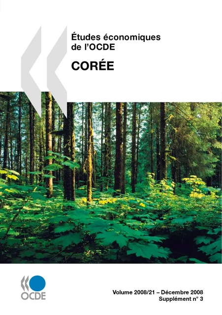 Études économiques de l'OCDE : Corée 2008 -  Collectif - OECD