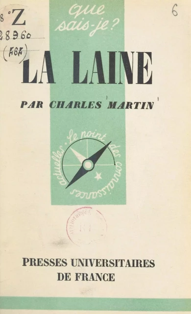 La laine - Charles Martin - (Presses universitaires de France) réédition numérique FeniXX