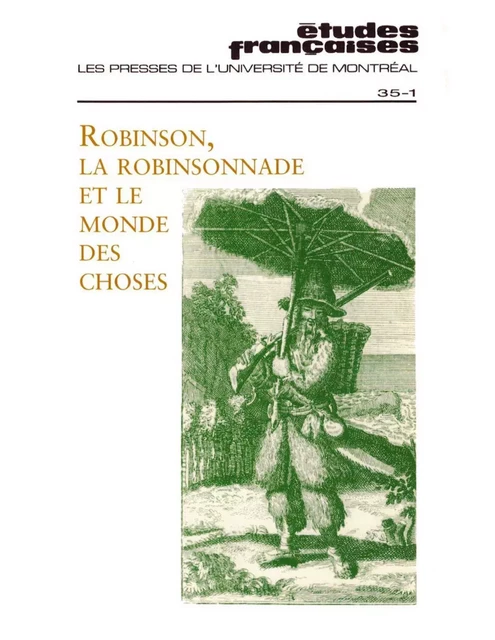 Études françaises. Volume 35, numéro 1, printemps 1999 - Jacques Dubois, Lise Gauvin, Pascal Durand, Daniel Compère, Annick Bouillaguet, Roger Bozzetto, Lise Andries, Alain Corbellari, Anne Giard, Blandine Campion - Les Presses de l’Université de Montréal - Études françaises