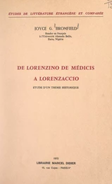 De Lorenzino de Médicis à Lorenzaccio