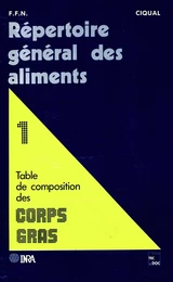 Répertoire général des aliments