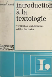 Introduction à la textologie