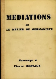 Médiations ou le métier de germaniste