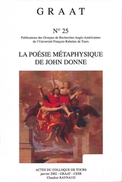 La poésie métaphysique de John Donne