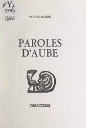 Paroles d'aube