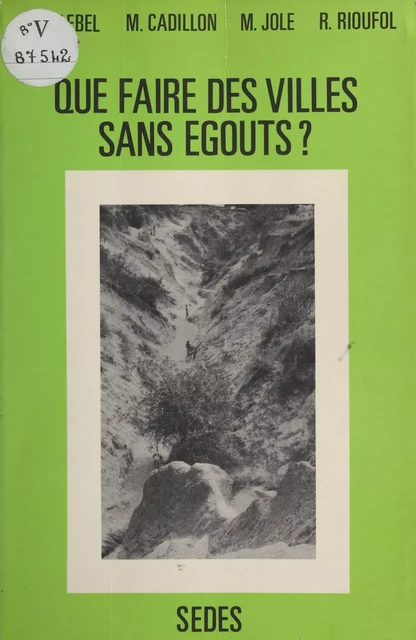 Que faire des villes sans égouts ? - Marcel Cadillon, Michèle Jole,  Délégation générale à la recherche scientifique et technique - Sedes (réédition numérique FeniXX)