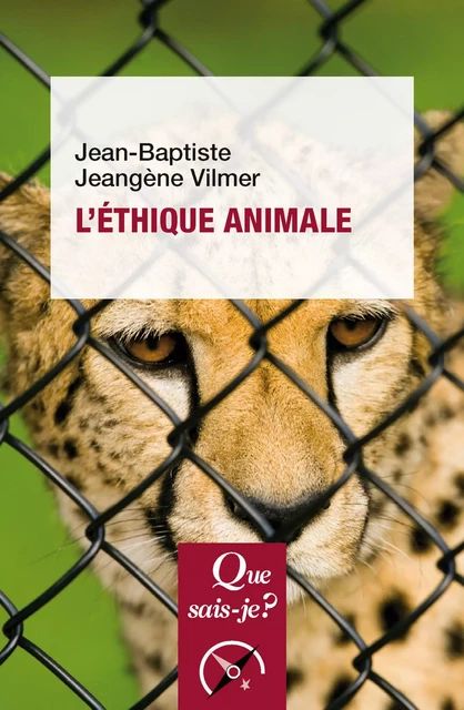 L'éthique animale - Jean-Baptiste Jeangène Vilmer - Humensis