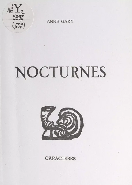 Nocturnes - Anne Gary - Caractères (réédition numérique FeniXX)