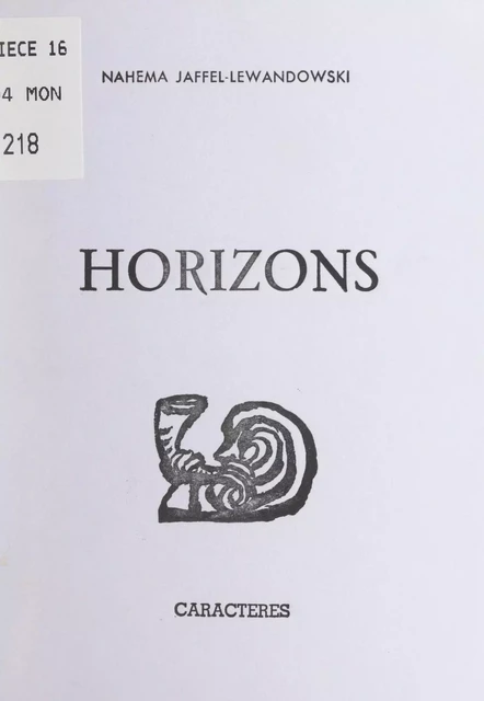 Horizons - Nahema Jaffel-Lewandowski - Caractères (réédition numérique FeniXX)