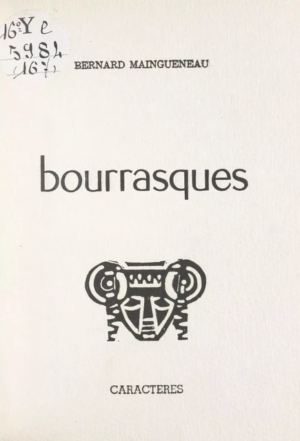 Bourrasques - Bernard Maingueneau - Caractères (réédition numérique FeniXX)