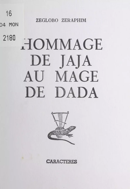 Le J.A.ja du jajaïsme - Zeglobo Zeraphim - (Caractères) réédition numérique FeniXX