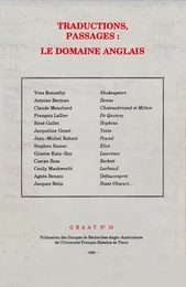 Traductions, passages : le domaine anglais