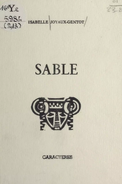 Sable - Isabelle Joyaux-Gentot - Caractères (réédition numérique FeniXX)