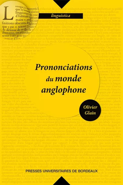 Prononciation du monde anglophone - Olivier Glain - Presses universitaires de Bordeaux