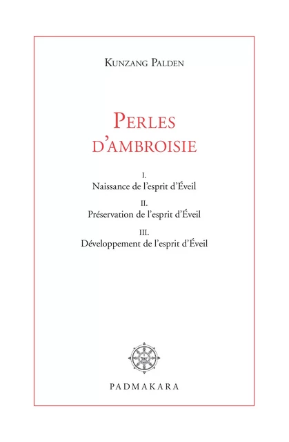 Perles d'ambroisie - Kunsang Palden - Padmakara