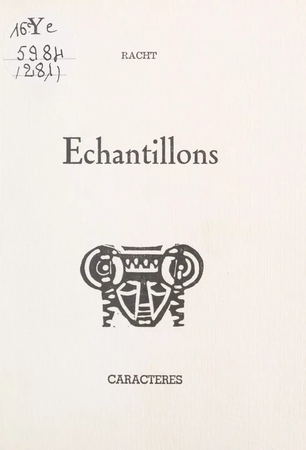 Échantillons -  Racht - Caractères (réédition numérique FeniXX)