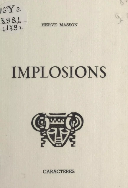 Implosions - Hervé Masson - Caractères (réédition numérique FeniXX)