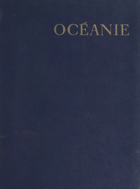 Océanie - Bernard Villaret - (Hachette) réédition numérique FeniXX