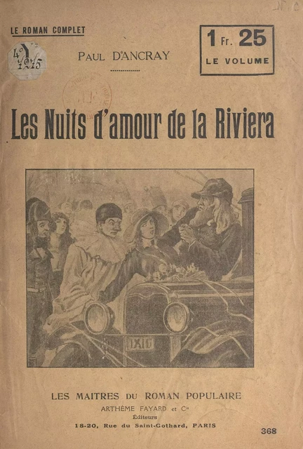 Les nuits d'amour de la Riviera - Paul Darcy - (Fayard) réédition numérique FeniXX