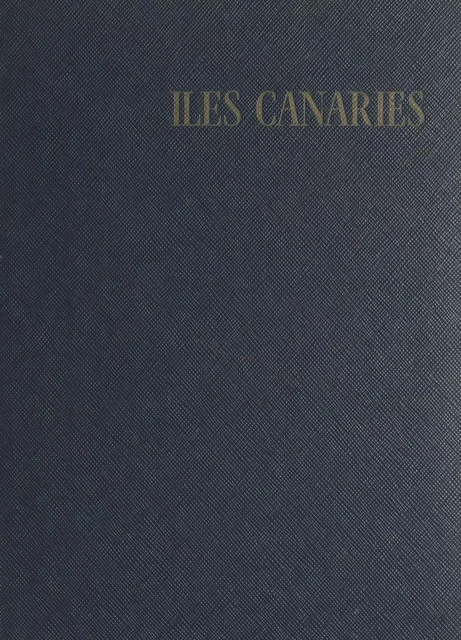 Îles Canaries - Patrick de Panthou - (Hachette) réédition numérique FeniXX