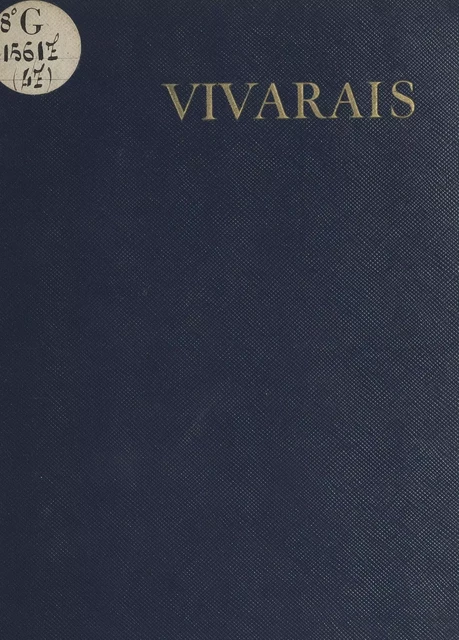 Vivarais - Pierre-Marie Auzas - (Hachette) réédition numérique FeniXX