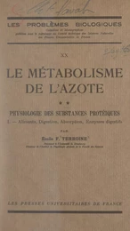 Le métabolisme de l'azote (2)