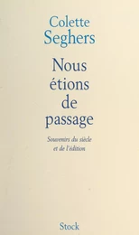 Nous étions de passage