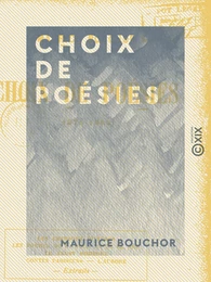 Choix de poésies