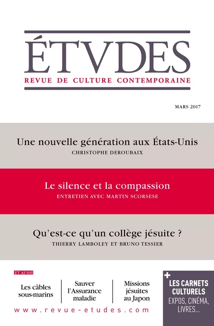 Etudes n°4236 - mars 2017 - Collectif Collectif - Revue Études