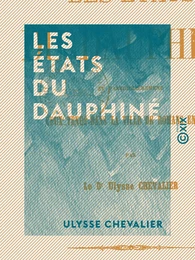 Les États du Dauphiné